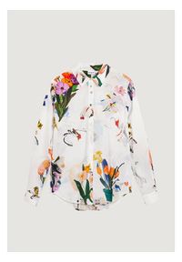Desigual Koszula Mila 26SWCW21 Biały Regular Fit. Kolor: biały. Materiał: bawełna #4