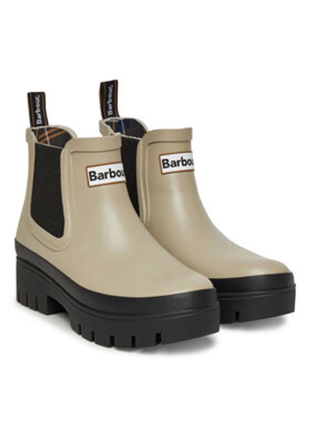 Barbour Kalosze Halton LRF0100SN11 Beżowy. Kolor: beżowy. Materiał: guma