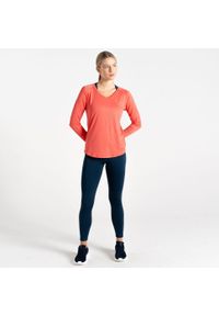DARE 2B - Discern damska sportowa koszulka. Kolor: różowy. Długość rękawa: długi rękaw. Długość: długie. Sport: taniec, joga i pilates
