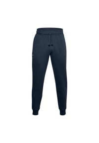 Spodnie fitness męskie Under Armour Rival Fleece Joggers. Kolor: niebieski. Sport: fitness