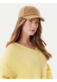Weekend Max Mara Czapka z daszkiem Rugiada 2525576054 Brązowy. Kolor: brązowy. Materiał: materiał, bawełna