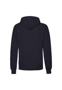 FRUIT OF THE LOOM - Męska Klasyczna Bluza Z Kapturem. Typ kołnierza: kaptur. Kolor: niebieski
