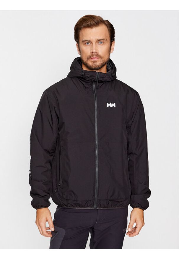 Helly Hansen Kurtka przeciwdeszczowa Ervik Ins Rain Jacket 53983 Czarny Regular Fit. Kolor: czarny. Materiał: syntetyk