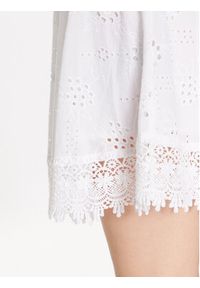 Guess Spódnica mini Peggy W3GD0I WFG40 Biały Regular Fit. Kolor: biały. Materiał: bawełna #6