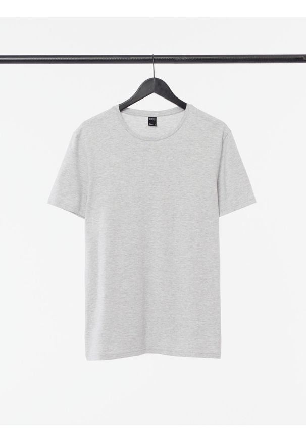 outhorn - Gładki t-shirt męski. Materiał: bawełna, jersey, materiał. Wzór: gładki