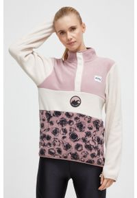 Eivy bluza sportowa Mountain kolor różowy wzorzysta. Kolor: różowy. Materiał: polar, materiał. Długość: krótkie. Styl: sportowy #1