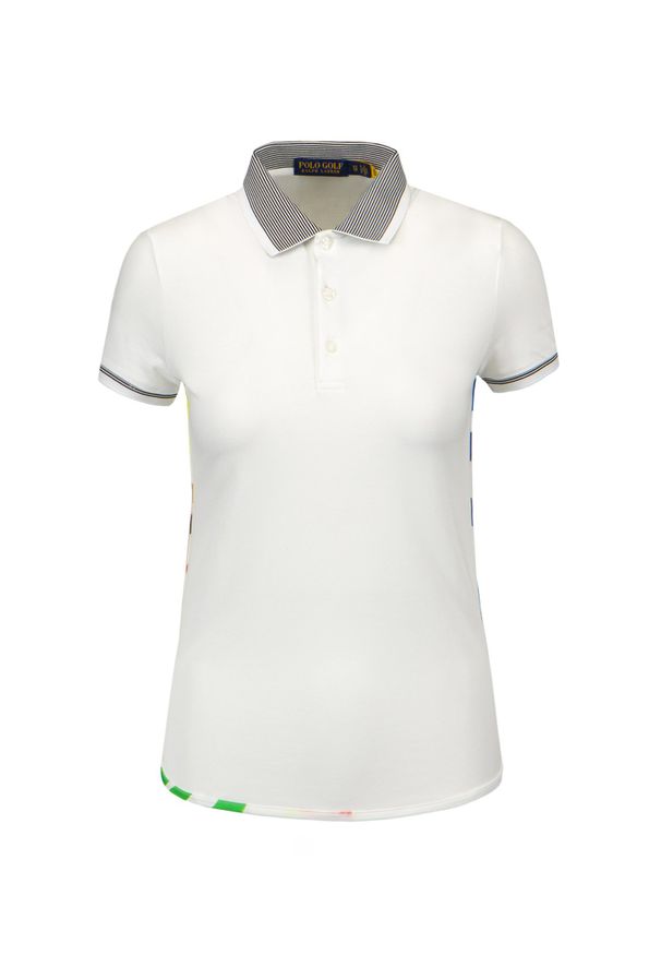 Polo Golf Ralph Lauren - Koszulka polo POLO GOLF RALPH LAUREN. Typ kołnierza: polo, golf. Materiał: tkanina. Wzór: kolorowy, ze splotem, nadruk, aplikacja, prążki