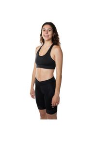 C-LAB - Szorty rowerowe damskie czarne. Kolor: czarny. Materiał: skóra. Sport: kolarstwo