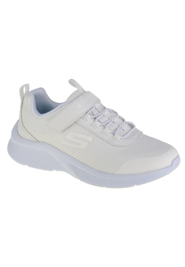 skechers - Buty do chodzenia dziewczęce, Skechers Microspec-Classmate. Okazja: na co dzień. Kolor: biały. Sport: turystyka piesza