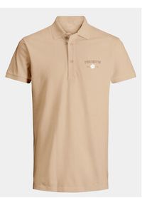 Jack & Jones - Jack&Jones Polo Jprblaalfie 12259678 Brązowy Regular Fit. Typ kołnierza: polo. Kolor: brązowy. Materiał: bawełna #4