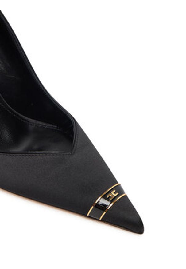 Elisabetta Franchi Szpilki SA-12L-56E2- V640 Czarny. Kolor: czarny. Materiał: materiał. Obcas: na szpilce