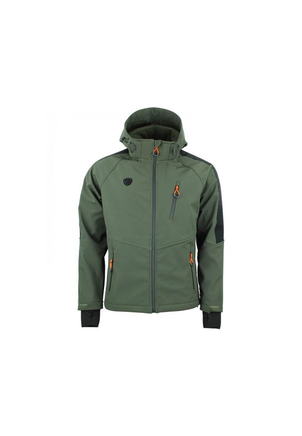 PEAK MOUNTAIN - Kurtka Peak Mountain Shoftshell. Kolor: zielony. Sport: wspinaczka, turystyka piesza