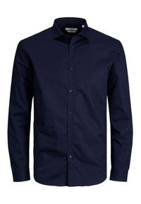 Jack & Jones - Jack&Jones Koszula 12201905 Granatowy Slim Fit. Kolor: niebieski. Materiał: bawełna #6
