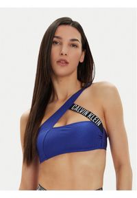 Calvin Klein Swimwear Góra od bikini KW0KW02388 Granatowy. Kolor: niebieski. Materiał: syntetyk #1