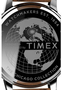 Timex zegarek TW2U39000 Chicago Chronograph. Kolor: srebrny. Materiał: materiał, skóra #5