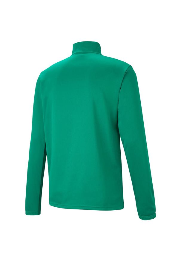 Bluza piłkarska męska Puma teamRISE 1 4 Zip Top. Kolor: biały, zielony, wielokolorowy. Sport: piłka nożna