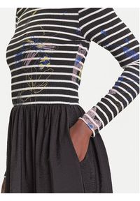 Desigual Sukienka codzienna Raya Hibrida 25WWVW15 Czarny Regular Fit. Okazja: na co dzień. Kolor: czarny. Materiał: syntetyk. Typ sukienki: proste. Styl: casual #5
