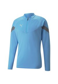 Bluza Puma Teamfinal Training 14 Zip, Mężczyźni. Kolor: niebieski. Materiał: poliester, materiał