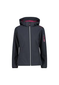 Kurtka damska turystyczna CMP 39A5006. Kolor: czerwony. Materiał: softshell. Sport: turystyka piesza #1