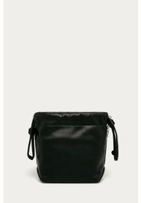 DKNY - Dkny - Torebka. Kolor: czarny. Wzór: nadruk. Materiał: skórzane. Rozmiar: małe. Rodzaj torebki: na ramię #5