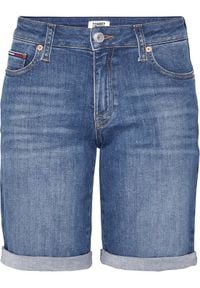 Tommy Jeans Szorty jeansowe Mid Rise Denim Bermuda DW0DW08214 Granatowy Regular Fit. Kolor: niebieski. Materiał: jeans, denim #2