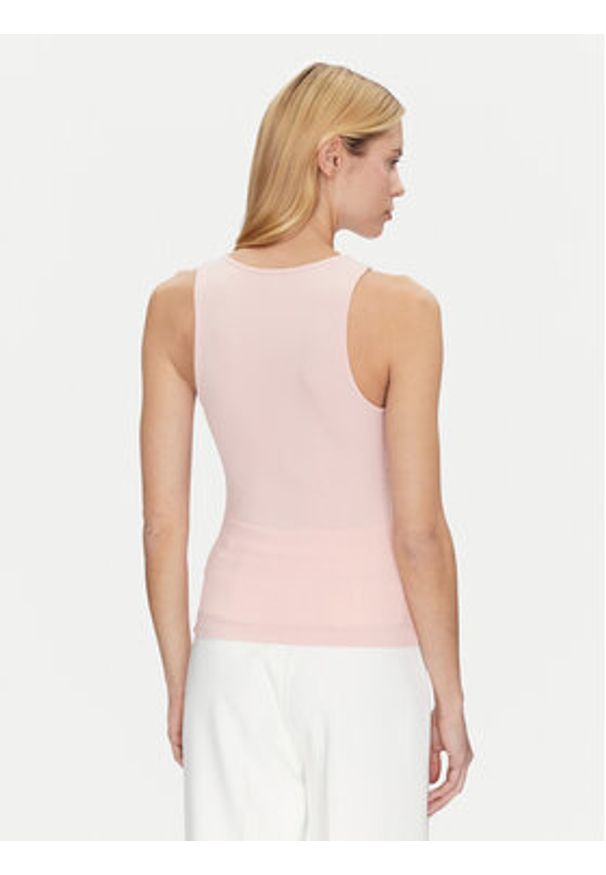 Guess Top W5GP57 KCV52 Różowy Slim Fit. Kolor: różowy. Materiał: syntetyk