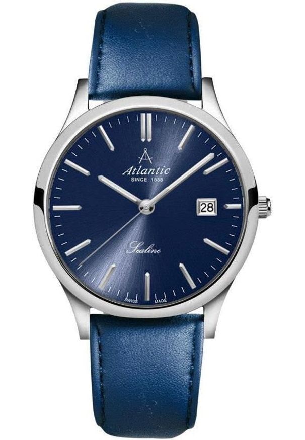 Zegarek Atlantic Męski Sealine 62341.41.51 Szafirowe szkło granatowy. Kolor: niebieski