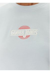 Guess Jeans Bluza W5GQ20 K68I4 Błękitny Regular Fit. Kolor: niebieski. Materiał: bawełna #4