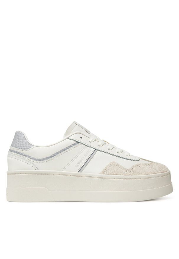 Tommy Jeans Sneakersy The Greenwich Flatform EN0EN02807 Biały. Kolor: biały. Materiał: skóra