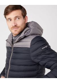 Wrangler - WRANGLER PUFFER JACKET MĘSKA KURTKA PRZEJŚCIOWA BLACK W4B1WA100