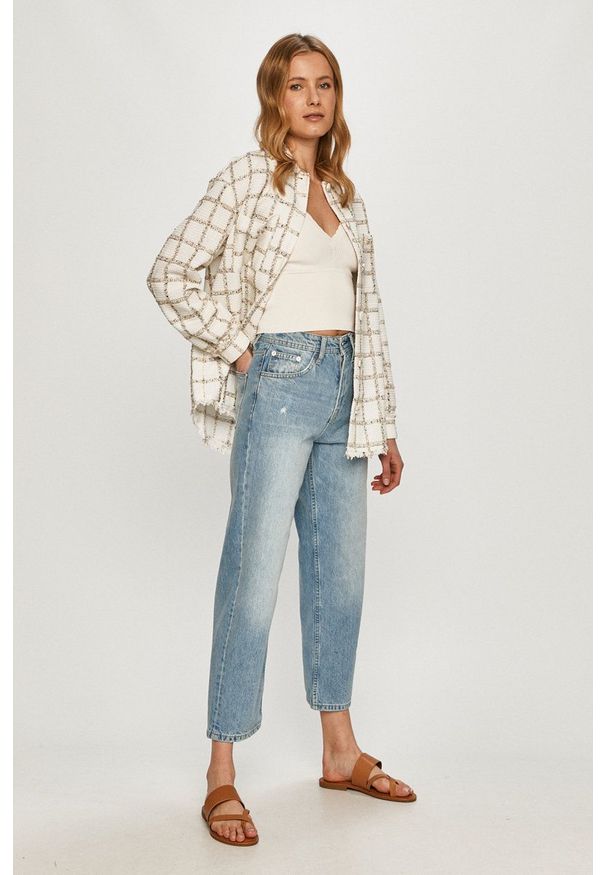 Pepe Jeans - Jeansy Dover. Kolor: niebieski