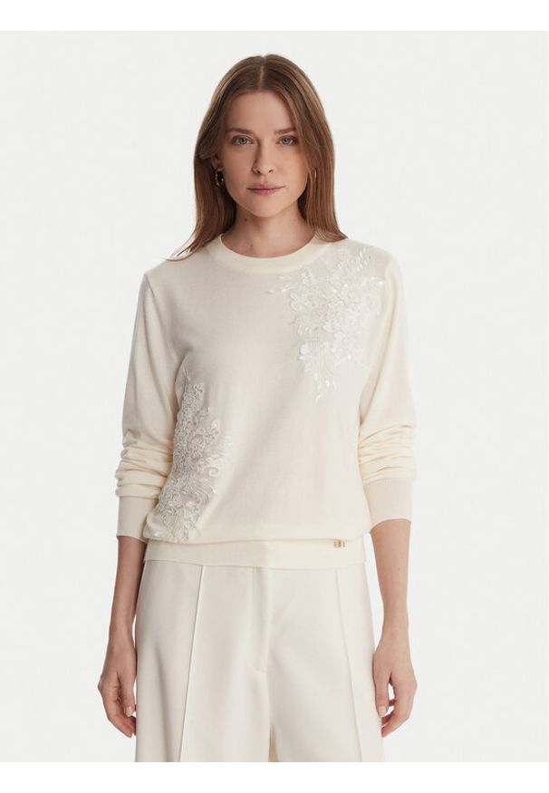 Artigli Sweter ACMA002801 Écru Regular Fit. Materiał: syntetyk, wiskoza