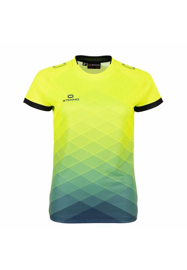 STANNO - Damski jersey Stanno Altius. Kolor: szary, niebieski, zielony, wielokolorowy, żółty. Materiał: jersey. Sport: fitness