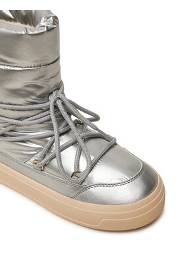 TOMMY HILFIGER - Tommy Hilfiger Śniegowce FW0FW08442 Srebrny. Kolor: srebrny. Materiał: skóra
