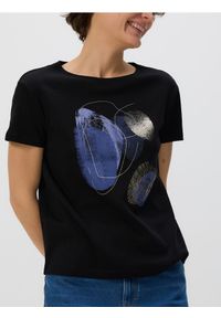 Reserved - T-shirt z nadrukiem - czarny. Kolor: czarny. Materiał: bawełna. Wzór: nadruk #1