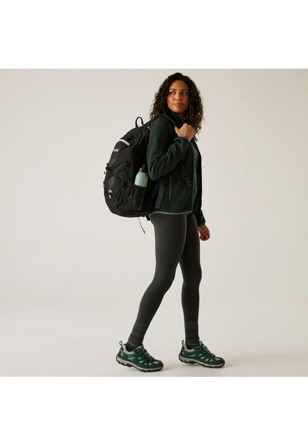 Regatta - Polar damski rozsuwany Newhill. Kolor: zielony. Materiał: polar. Wzór: melanż