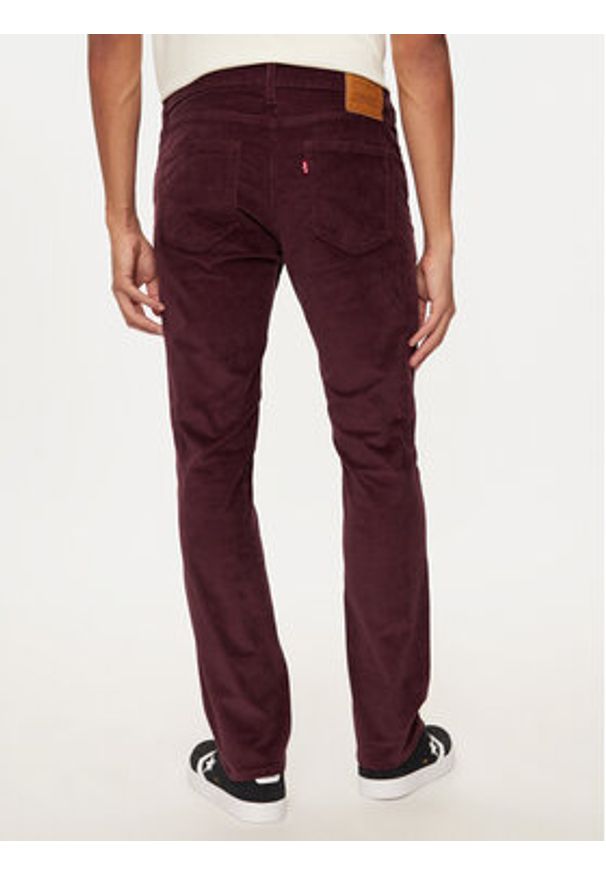 Levi's® Spodnie materiałowe 511™ 04511-6002 Bordowy Slim Fit. Kolor: czerwony. Materiał: sztruks