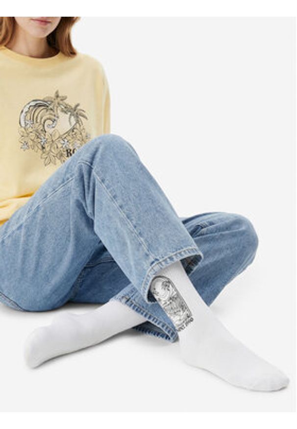 Roxy Skarpety długie AS_ROXY_05W_SS25 (3-PACK) Biały. Kolor: biały. Materiał: poliamid, nylon