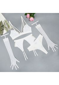 Intica - Komplet bielizny z regulowanymi paskami na specjalne okazje Latoria. Kolor: biały. Materiał: materiał