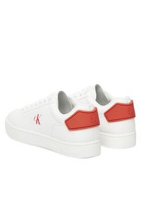 Calvin Klein Jeans Sneakersy Classic Cupsole Ru Patch Lth YM0YM01297 Biały. Kolor: biały. Materiał: skóra #3