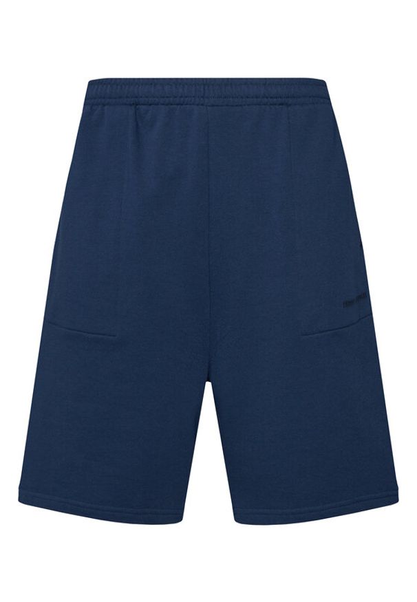 TOMMY HILFIGER - Tommy Hilfiger Szorty sportowe Terry UM0UM03914 Granatowy Regular Fit. Kolor: niebieski. Materiał: bawełna. Styl: sportowy