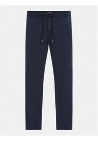 TOMMY HILFIGER - Tommy Hilfiger Spodnie materiałowe MW0MW32131 Granatowy Regular Fit. Kolor: niebieski. Materiał: bawełna #7