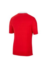 Nike - Koszulka Polo Z Krótkim Rękawem Dla Dzieci Park 20 DriFIT. Typ kołnierza: polo. Kolor: czerwony. Długość rękawa: krótki rękaw. Długość: krótkie