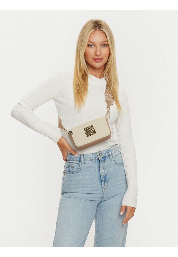 Steve Madden Torebka Brisa SM13001031 Beżowy. Kolor: beżowy. Materiał: skórzane