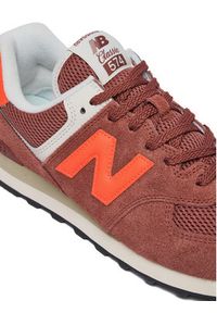 New Balance Sneakersy U5747FE Bordowy. Kolor: czerwony. Materiał: zamsz, skóra #2