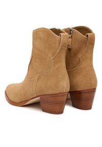 Lauren Ralph Lauren - LAUREN RALPH LAUREN Botki 802974389001 Brązowy. Kolor: brązowy. Materiał: skóra, zamsz #3