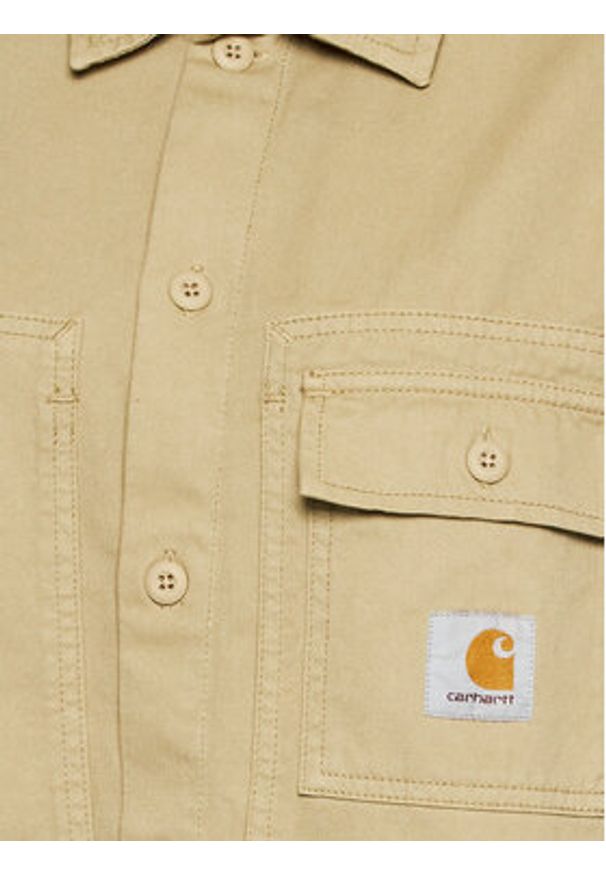 Carhartt WIP Koszula Unisex Charter I030765 Beżowy Regular Fit. Kolor: beżowy. Materiał: bawełna