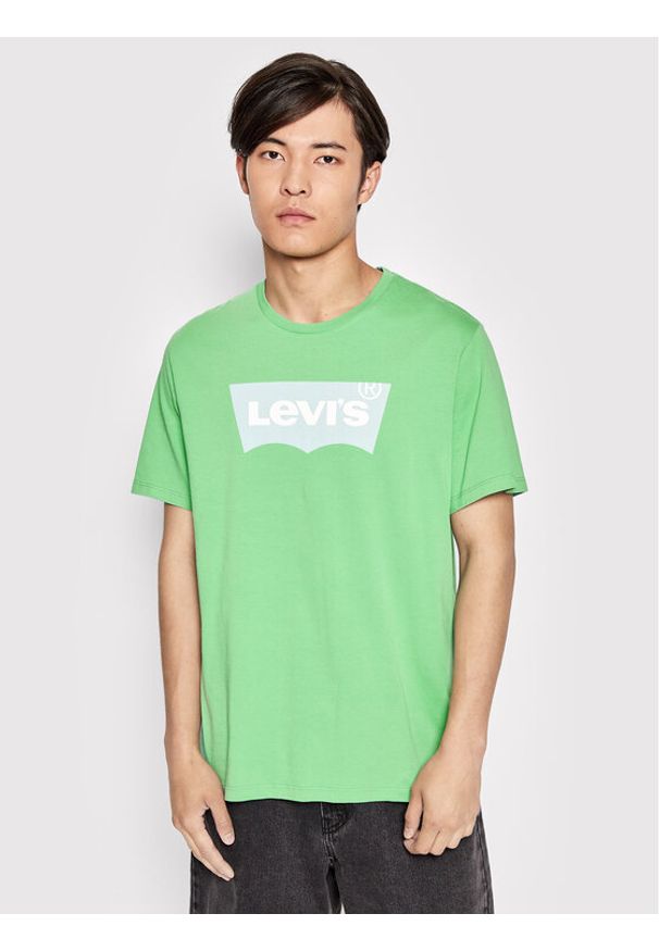 Levi's® T-Shirt Graphic Crewneck 22491-0234 Zielony Regular Fit. Kolor: zielony. Materiał: bawełna