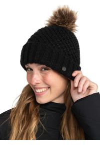 Roxy - Czapka zimowa dla Kobiety BLIZZARD Czarny. Kolor: czarny. Materiał: akryl. Wzór: ze splotem. Sezon: zima