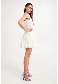 Twinset Milano - Sukienka TWINSET. Materiał: koronka. Długość rękawa: bez rękawów. Wzór: koronka, aplikacja. Długość: mini #4